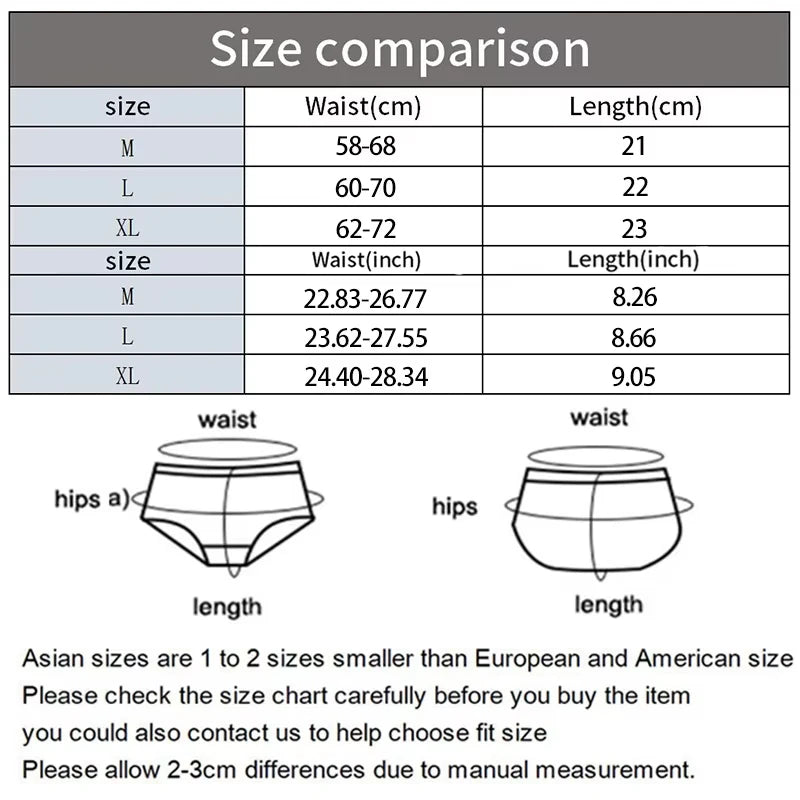 5PCS Seamless Mulberry Silk Underwear
