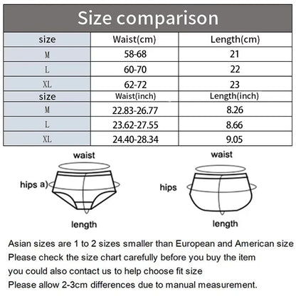 5PCS Seamless Mulberry Silk Underwear