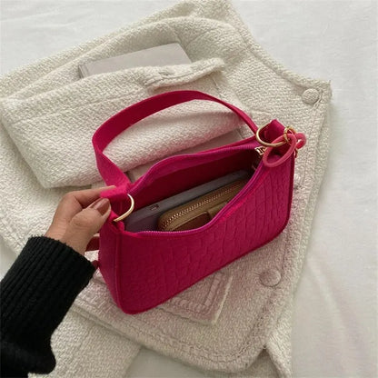 Luxury Tote Handbag Under Crescent Small Square Bag