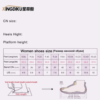Straight Buckles fishnet Shoes