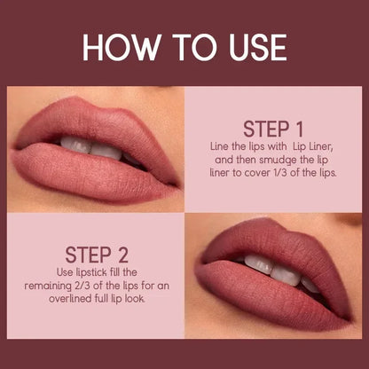 2 In 1 Waterproof Lipstick Set