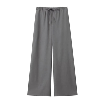 Vintage Elastic Waist Trousers Set