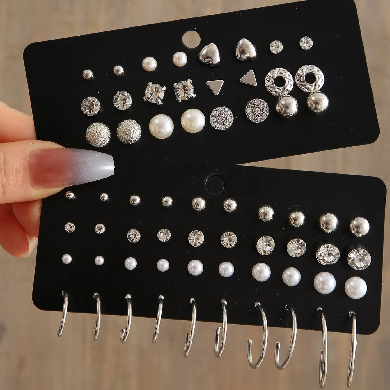 32 Pairs Of Zircon Earring Set