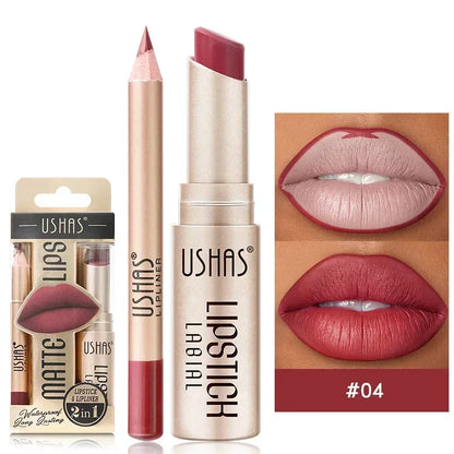 2 In 1 Waterproof Lipstick Set