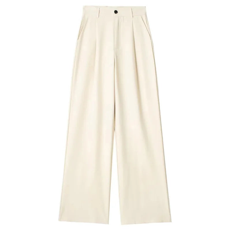 High Waist Baggy Suit Pants