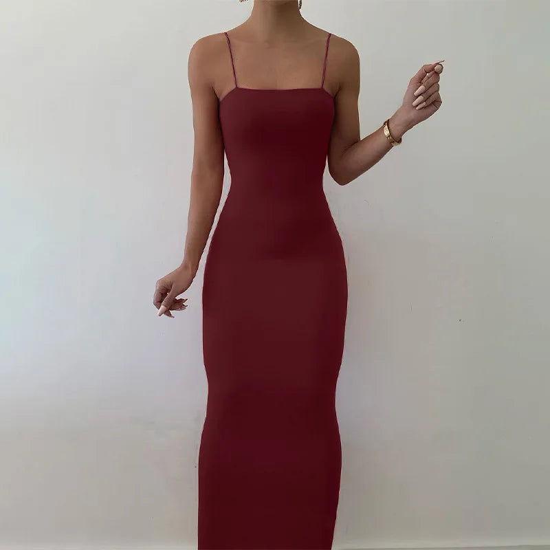 Sexy Dress Women Streetwear Sleeveless Backless