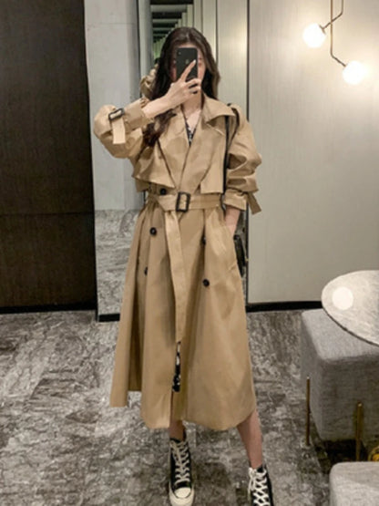 Lapel Women Trench Coat