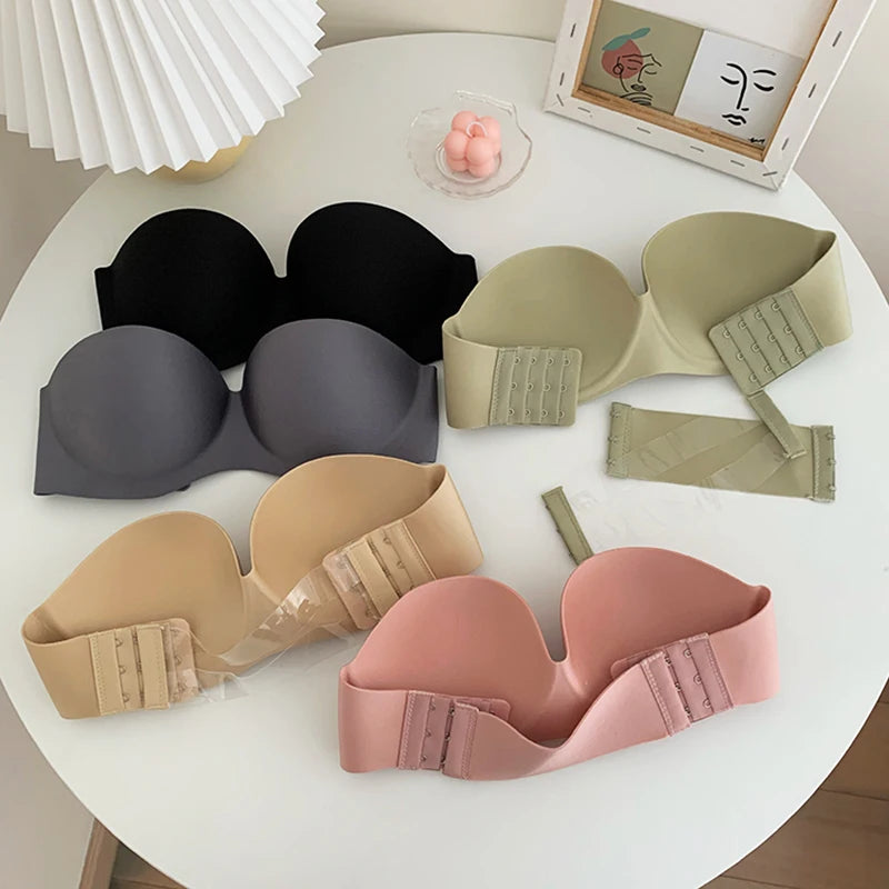 Seamless Strapless Wireless Bralette