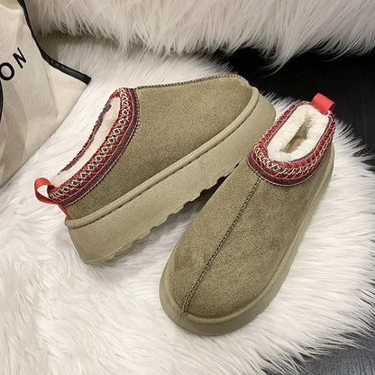 Winter Cashmere Warm Thick Soles Shoes