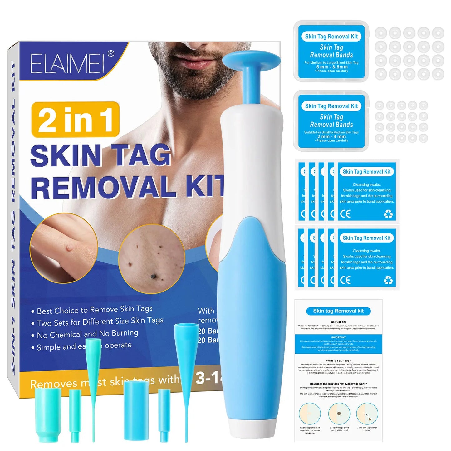 Band Painless Mole Wart Skin Tag Remover