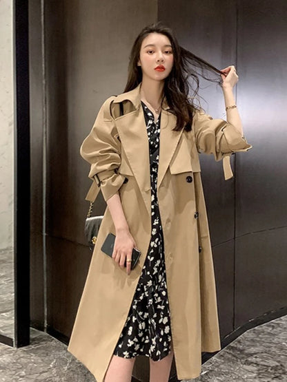 Lapel Women Trench Coat