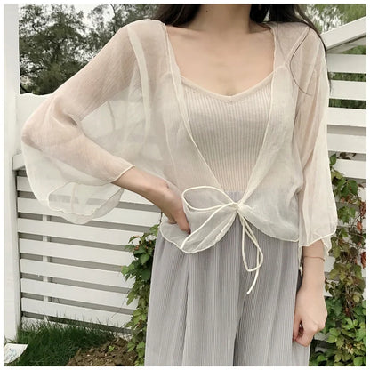 Beach Sheer Chiffon Cover Up