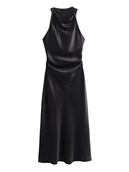 Satin Slip Midi Dress
